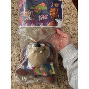 Space Jam Taz Figure Plush Toy Warner Bros 1996 Collectible New in Package